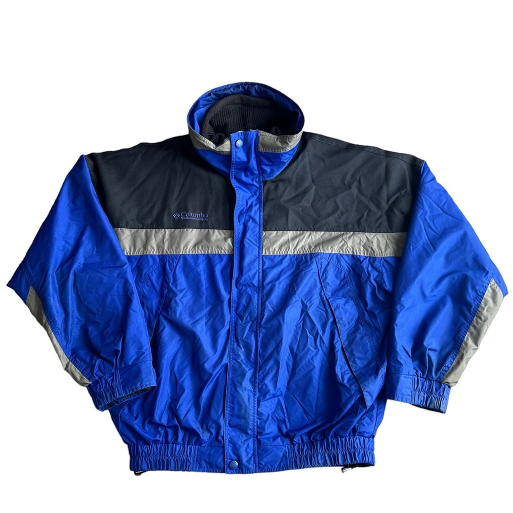Men's Vintage 90s Columbia Down Puffer 2-In-1 Jacket Full Zip